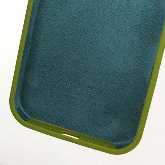 Чехол Silicone Case Full Protective (AA) для Apple iPhone 14 Pro (6.1") Зеленый / Dark Olive - изображение 5