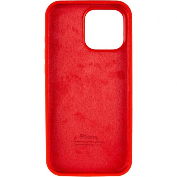 Чохол для iPhone 14 Pro Silicone Case Full Protective (Red)