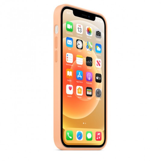 Чехол Silicone Case Full Protective (AA) для Apple iPhone 14 Pro (6.1") Оранжевый / Cantaloupe - изображение 2
