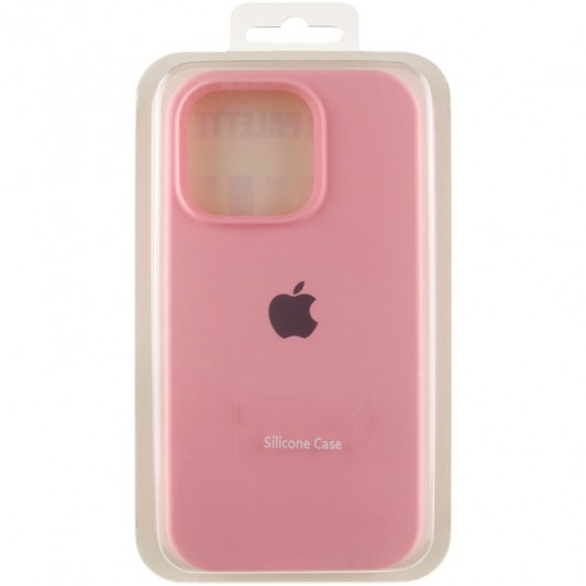 Чехол Silicone Case Full Protective (AA) для Apple iPhone 14 Pro (6.1") Розовый / Light pink - изображение 5