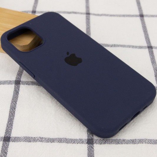 Чехол Silicone Case Full Protective (AA) для Apple iPhone 14 Pro (6.1") Темно-синий / Midnight blue - изображение 1