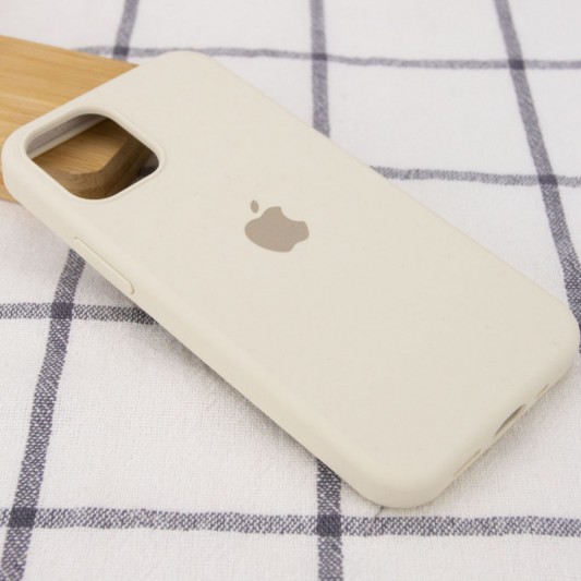 Чехол Silicone Case Full Protective (AA) для Apple iPhone 14 Pro Max (6.7") Бежевый / Antique White - изображение 1