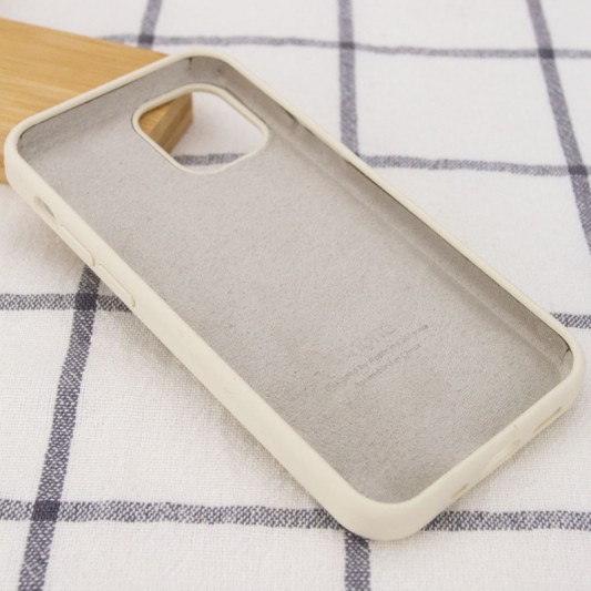 Чехол Silicone Case Full Protective (AA) для Apple iPhone 14 Pro Max (6.7") Бежевый / Antique White - изображение 2
