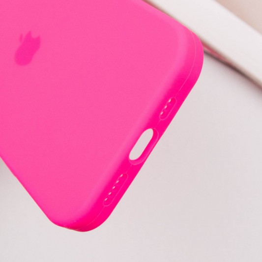 Чехол Silicone Case Full Protective (AA) для Apple iPhone 14 Pro Max (6.7") Розовый / Barbie pink - изображение 4
