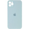 Чохол для Apple iPhone 11 Pro Max (6.5"") - Silicone Case Square Full Camera Protective (AA) Бірюзовий / Light Turquoise