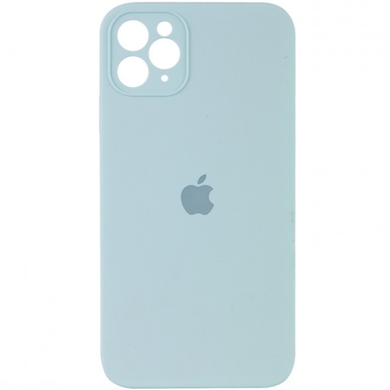 Чохол для Apple iPhone 11 Pro Max (6.5"") - Silicone Case Square Full Camera Protective (AA) Бірюзовий / Light Turquoise