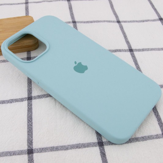 Чохол Silicone Case Square Full Camera Protective (AA) для Apple iPhone 11 Pro Max (6.5") Бірюзовий / Light Turquoise - зображення 1 