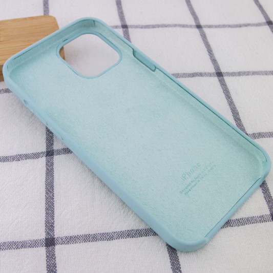 Чохол Silicone Case Square Full Camera Protective (AA) для Apple iPhone 11 Pro Max (6.5") Бірюзовий / Light Turquoise - зображення 2 