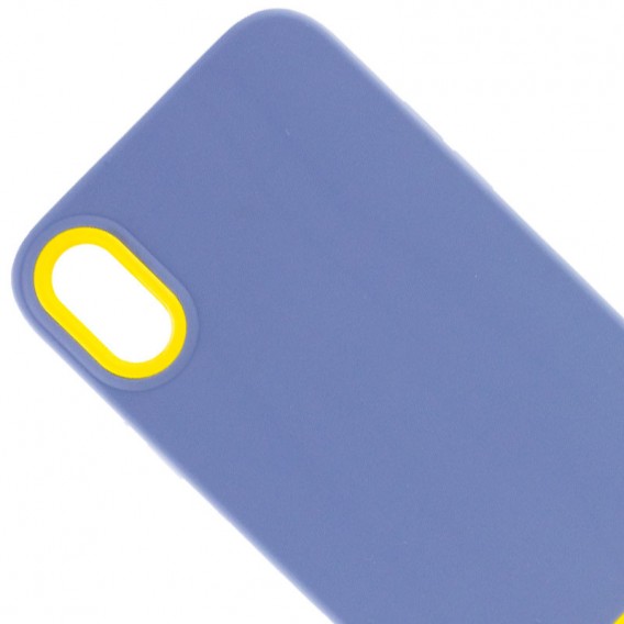 Чохол для Apple iPhone X / XS (5.8"") - TPU+PC Bichromatic Blue / Yellow