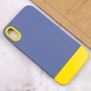 Чохол для Apple iPhone X / XS (5.8"") - TPU+PC Bichromatic Blue / Yellow