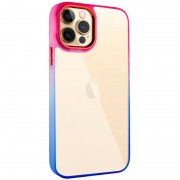 Чехол для Apple iPhone 12 Pro / 12 (6.1"") - TPU+PC Fresh sip series Синий / Розовый