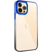Чохол для Apple iPhone 12 Pro Max (6.7"") - TPU+PC Fresh sip series Чорний / Синій