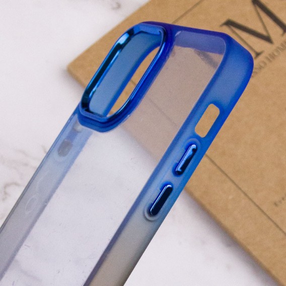 Чехол для Apple iPhone 12 Pro Max (6.7"") - TPU+PC Fresh sip series Черный / Синий