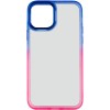 Чохол для Apple iPhone 13 (6.1"") - TPU+PC Fresh sip series Рожевий / Синій