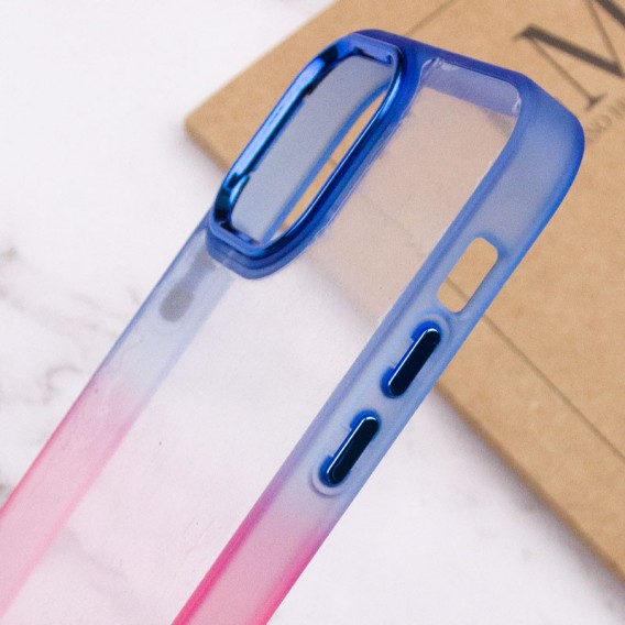 Чохол для Apple iPhone 13 (6.1"") - TPU+PC Fresh sip series Рожевий / Синій