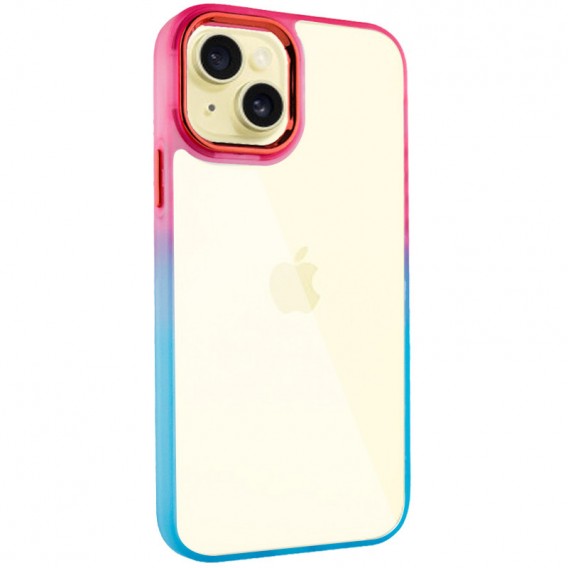 Чохол для Apple iPhone 13 (6.1"") - TPU+PC Fresh sip series Бірюзовий / Рожевий