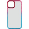 Чохол для Apple iPhone 13 (6.1"") - TPU+PC Fresh sip series Бірюзовий / Рожевий