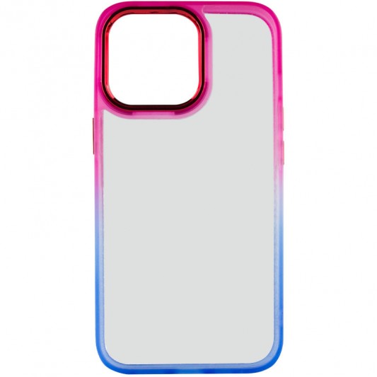 Чехол TPU+PC Fresh sip series для Apple iPhone 13 Pro (6.1") Синий / Розовый - изображение 1