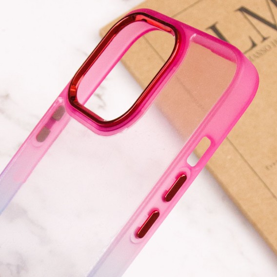 Чехол для Apple iPhone 13 Pro (6.1"") - TPU+PC Fresh sip series Синий / Розовый