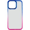 Чехол для Apple iPhone 13 Pro (6.1"") - TPU+PC Fresh sip series Розовый / Синий