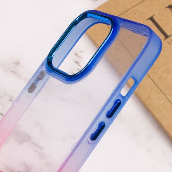 Чохол для Apple iPhone 13 Pro (6.1"") - TPU+PC Fresh sip series Рожевий / Синій