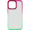 Чехол для Apple iPhone 13 Pro (6.1"") - TPU+PC Fresh sip series Салатовый / Розовый