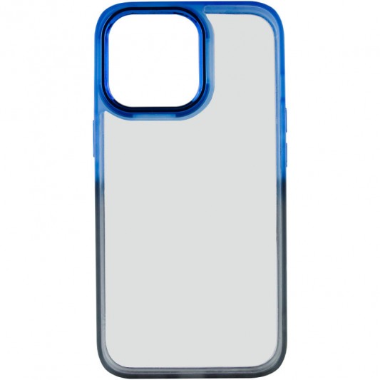 Чехол TPU+PC Fresh sip series для Apple iPhone 13 Pro (6.1") Черный / Синий - изображение 1