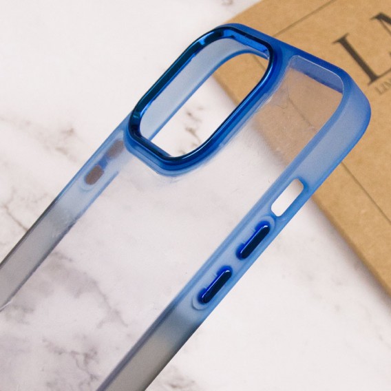 Чохол для Apple iPhone 13 Pro (6.1"") - TPU+PC Fresh sip series Чорний / Синій