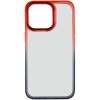 Чехол для Apple iPhone 13 Pro (6.1"") - TPU+PC Fresh sip series Черный / Красный