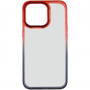 Чехол для Apple iPhone 13 Pro (6.1"") - TPU+PC Fresh sip series Черный / Красный
