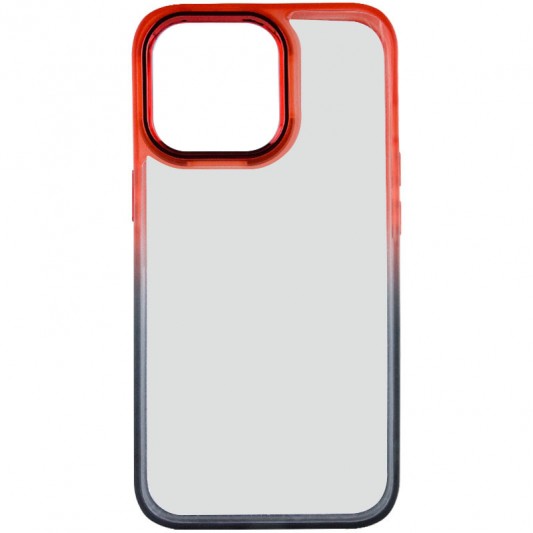 Чехол TPU+PC Fresh sip series для Apple iPhone 13 Pro (6.1") Черный / Красный - изображение 1