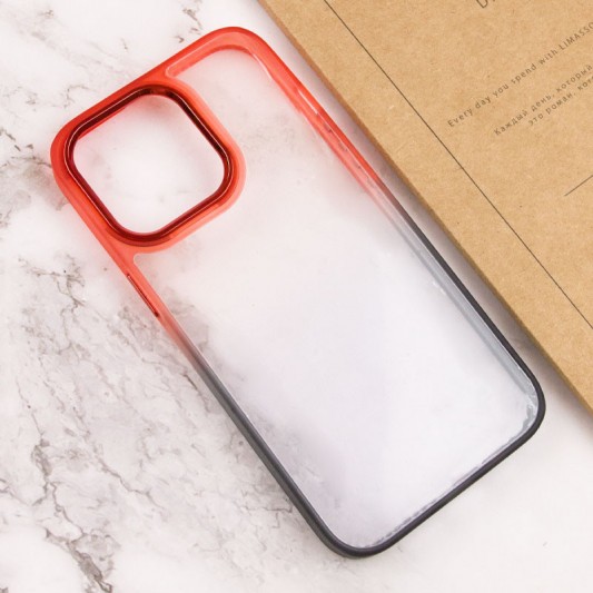 Чехол TPU+PC Fresh sip series для Apple iPhone 13 Pro (6.1") Черный / Красный - изображение 2