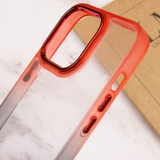 Чехол TPU+PC Fresh sip series для Apple iPhone 13 Pro (6.1") Черный / Красный - изображение 3
