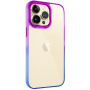 Чохол для Apple iPhone 13 Pro Max (6.7"") - TPU+PC Fresh sip series Синій / Фіолетовий