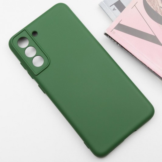 Чохол Silicone Cover Lakshmi Full Camera (A) для Samsung Galaxy S22+ Зелений / Dark green - зображення 1 