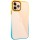 Чехол TPU+PC Fresh sip series для Apple iPhone 11 Pro Max (6.5") Бирюзовый / Оранжевый