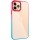 Чехол TPU+PC Fresh sip series для Apple iPhone 11 Pro Max (6.5") Бирюзовый / Розовый
