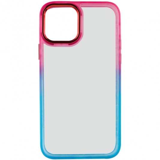 Чехол TPU+PC Fresh sip series для Apple iPhone 11 Pro Max (6.5") Бирюзовый / Розовый - изображение 1
