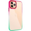 Чехол для Apple iPhone 11 Pro Max (6.5"") - TPU+PC Fresh sip series Салатовый / Розовый