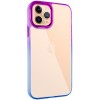 Чохол для Apple iPhone 11 Pro (5.8"") - TPU+PC Fresh sip series Синій / Фіолетовий