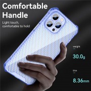 Чехол для Apple iPhone 13 Pro Max (6.7"") - TPU Ease Carbon color series Синий / Прозрачный