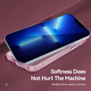 Чехол для Apple iPhone 13 Pro Max (6.7"") - TPU Ease Carbon color series Розовый / Прозрачный