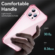 Чехол для Apple iPhone 13 Pro Max (6.7"") - TPU Ease Carbon color series Розовый / Прозрачный