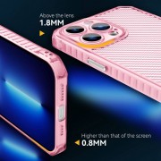 Чехол для Apple iPhone 13 Pro (6.1"") - TPU Ease Carbon color series Розовый / Прозрачный