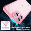 Чохол для Apple iPhone 12 Pro Max (6.7"") - TPU Ease Carbon color series Рожевий / Прозорий