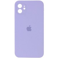 Чохол Silicone Case Square Full Camera Protective (AA) для Apple iPhone 11 (6.1") Бузковий / Dasheen