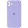 Чехол Silicone Case Square Full Camera Protective (AA) для Apple iPhone 11 (6.1") Сиреневый / Dasheen