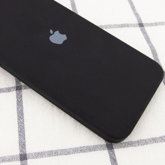Чохол Silicone Case Square Full Camera Protective (AA) для Apple iPhone 11 (6.1") Чорний / Black - зображення 1 