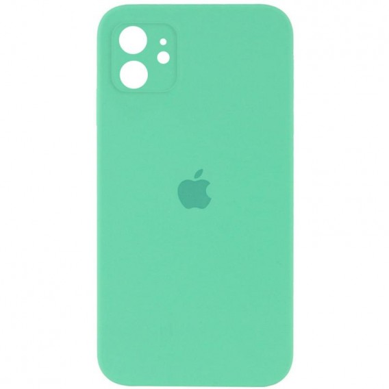 Чохол для Apple iPhone 11 (6.1"") - Silicone Case Square Full Camera Protective (AA) Зелений / Spearmint