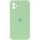 Чехол Silicone Case Square Full Camera Protective (AA) для Apple iPhone 11 (6.1") Мятный / Mint